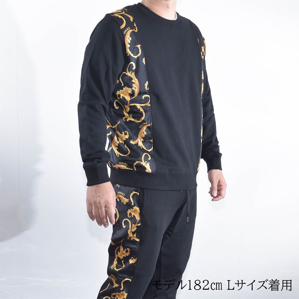 ヴェルサーチ トレーナー スウェット VERSACE 1016798 1A11895 ヴェルサーチ トレーナー トップス スウェット サイド バロック
