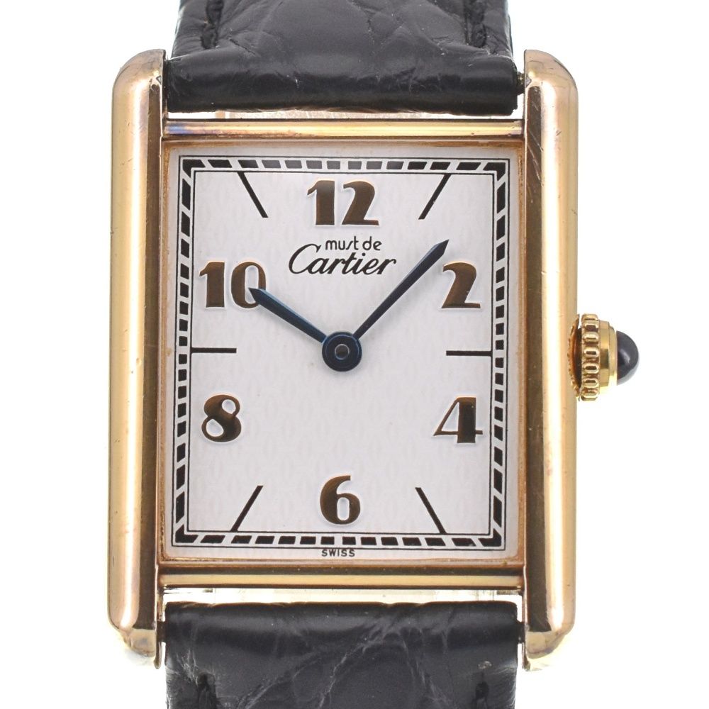 must de Cartier カルティエヴェルメイユ SV925 Cartier カルティエ マストタンク ヴェルメイユ SV925+G20M