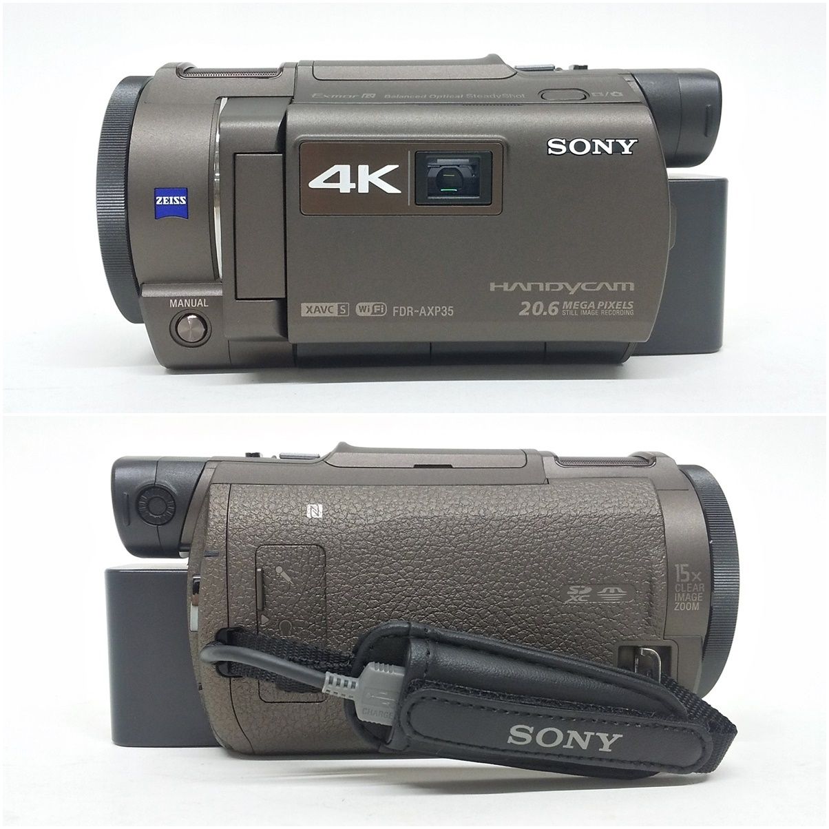 SONY 4K ハンディカム FDR-AXP35 高画質 ZEISS Vario-Sonnar T＊ ビデオカメラ プロジェクター機能 撮影 動画 2015年製  ソニー R2407-113 - メルカリ