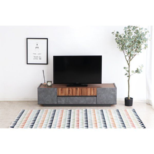クリート TVボード 約幅140cm コンクリートCL 代引不可