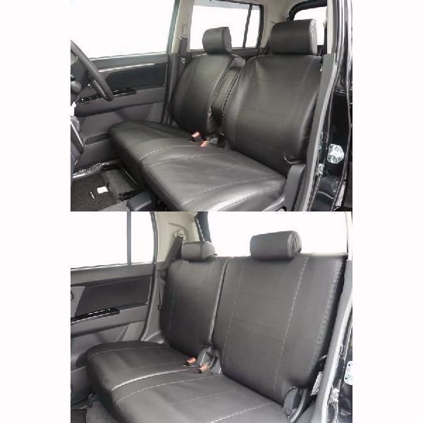 送料無料 ニッサンモコ シートカバー スタイルレザー 送料無料 ブラックレザー 防水 MG33S フェリスヴィータ セール