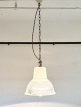 フランスアンティークホロフェーンHOLOPHANEグラスランプ