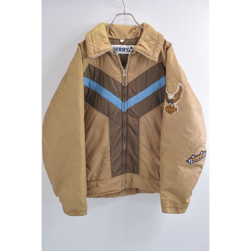 80s GERRY アメリカ製 ジェリー 切替デザイン パッチカスタム ダウン  