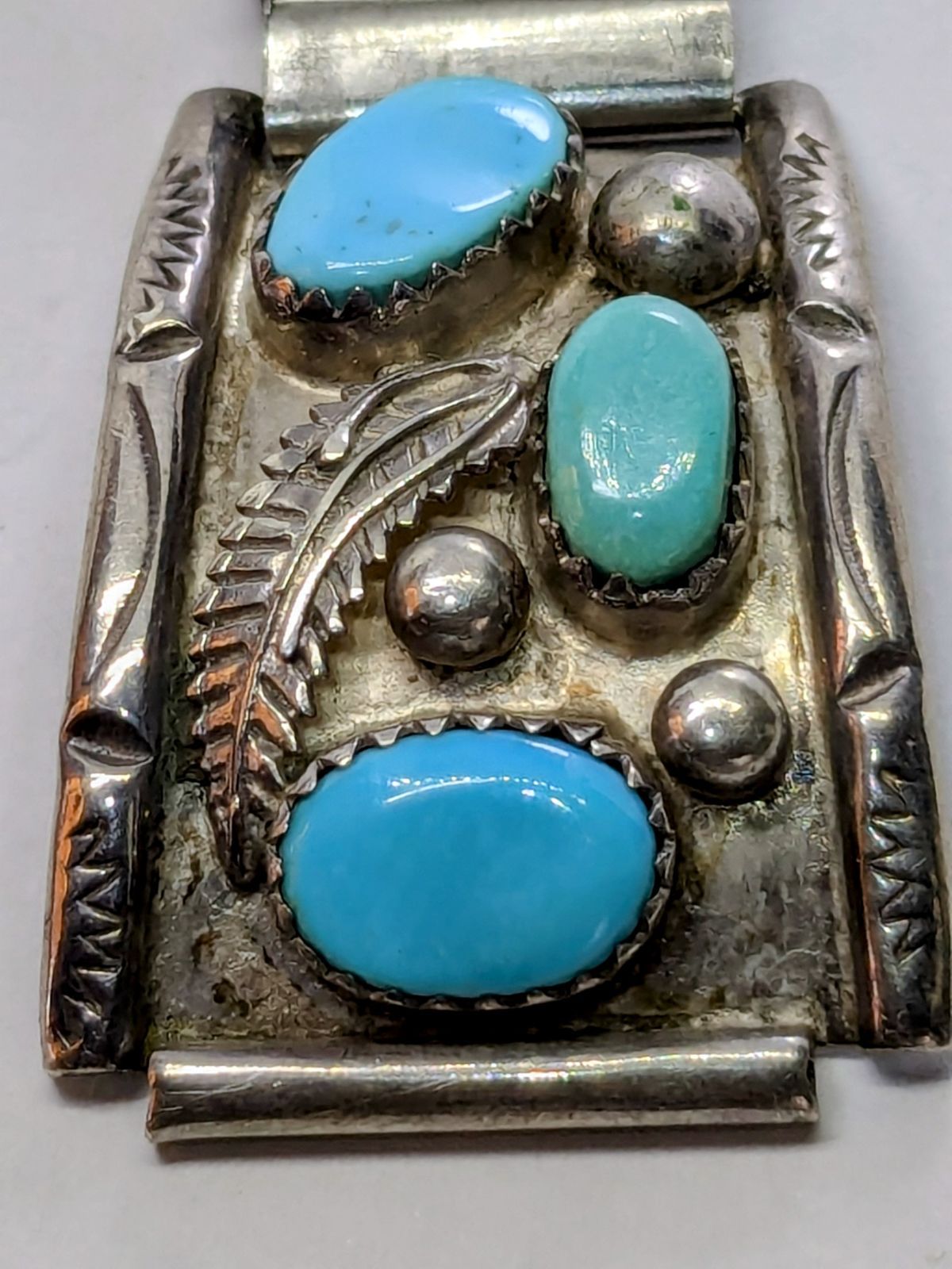 インディアンジュエリーバングル時計ベルト本物