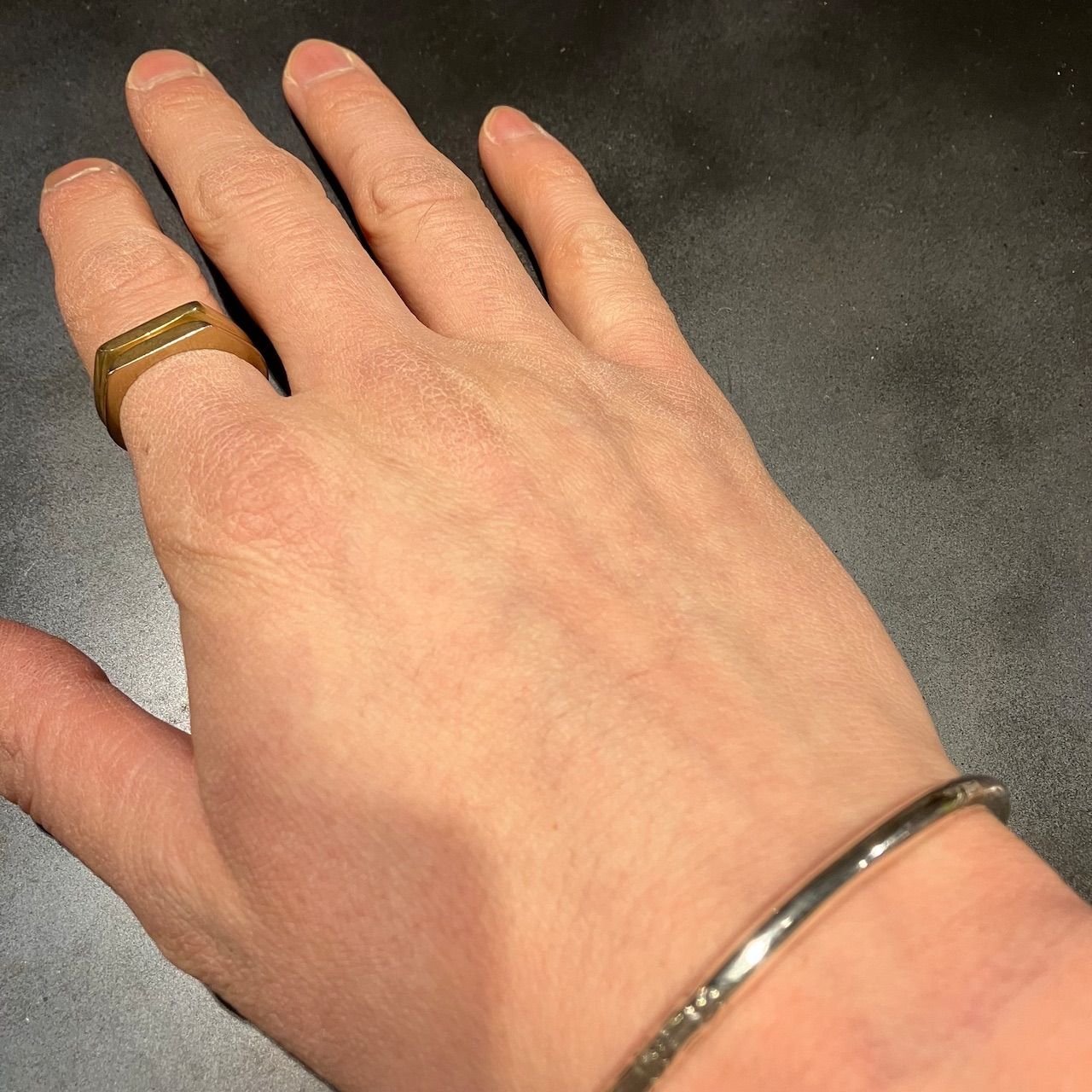 SILVER925 ETHNIC DESIGN BANGLE/BRACELET/INDIAN JEWELRY/シルバー