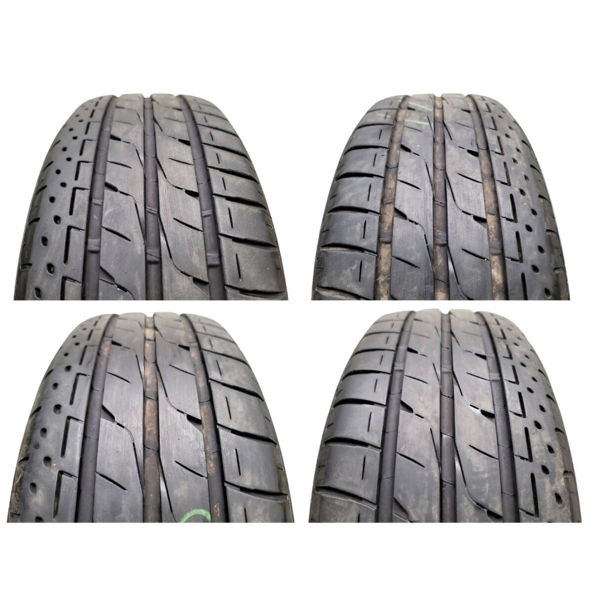 215|55R17 2025年製 夏用4本 8分山 ブリヂストン LUFT RVⅡ タイヤ タイヤ エスティマ クラウン オデッセイ S6227