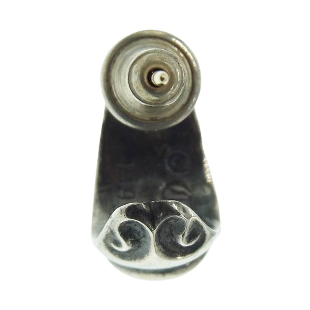 ☆未使用☆ CHROME HEARTS カーブド ティアドロップ ピアス SV CHROME