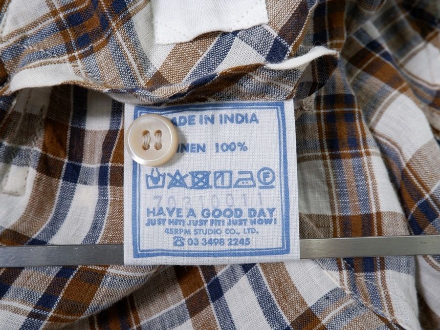 45R(45rpm 45アールピーエム) 2023SS インドリネンのシャツジャケット  