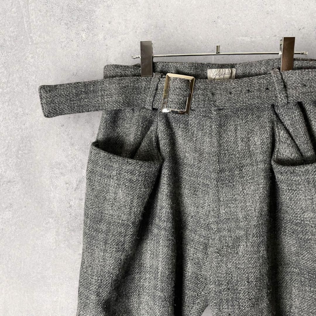 パンツ Yohji Yamamoto 06AW tweed belted pants 1 Yohji Yamamoto 06AW tweed belted pants 1 - メルカリ