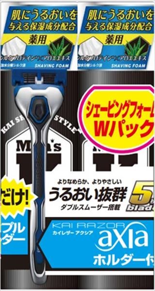 まとめ買い-24点セット ＹＫＳＦ－２２０Ｗ１ Ｍｅｎ’ｓＫ薬用フォームＷ ａｘｉａ付 貝印 シェービング