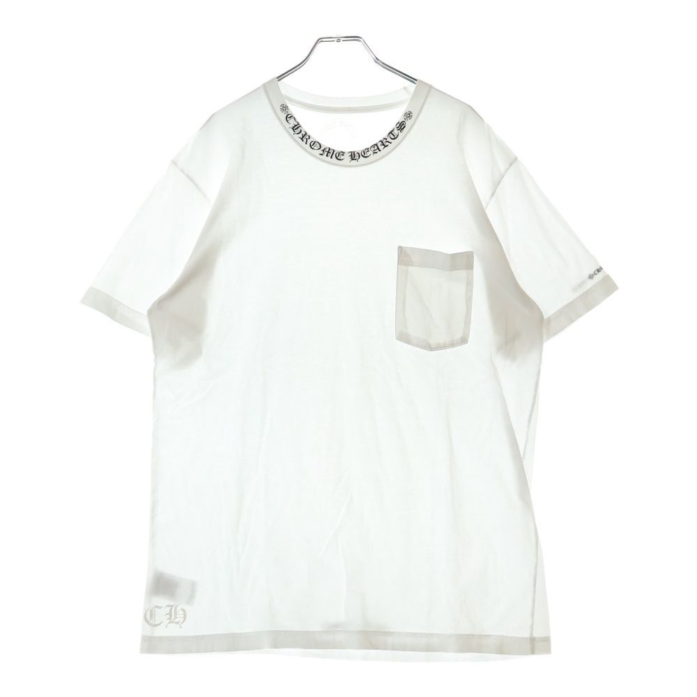 CHROME HEARTS (クロムハーツ) CH T-SHRT 1 ネックロゴプリント