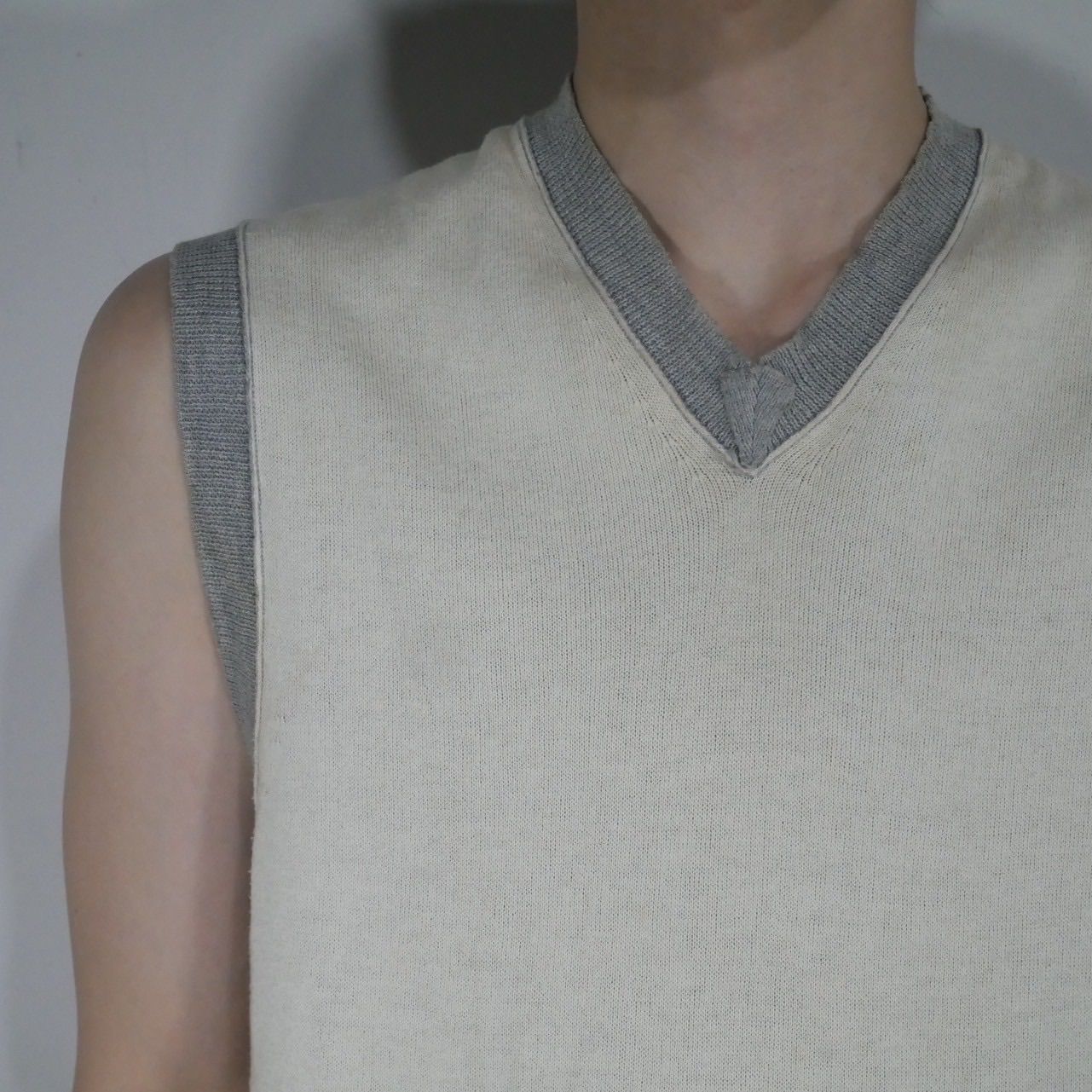 ad2003 comme des garçons homme plus message designed reversible vest