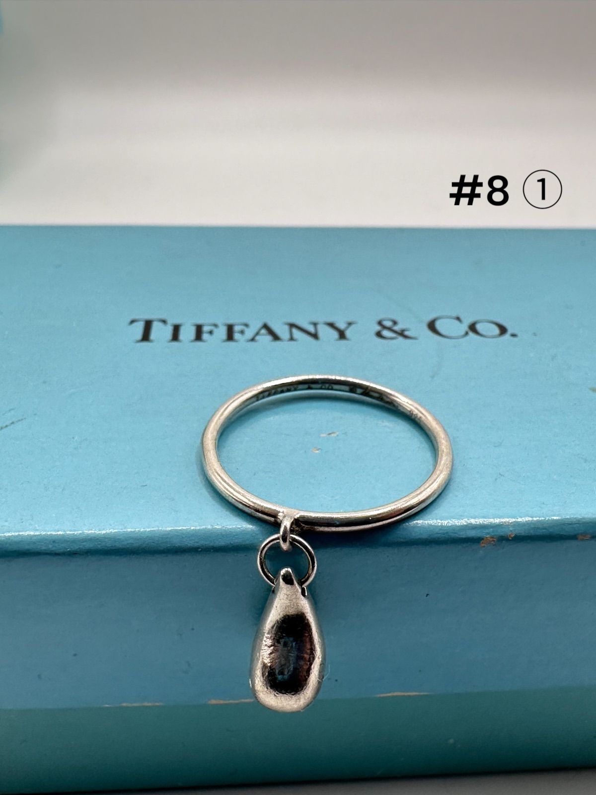 極美品✨️ティファニー ティアドロップリング 8号 SV925 TIFFANY】エルサペレッティ ティアドロップ リング 8号 SV925