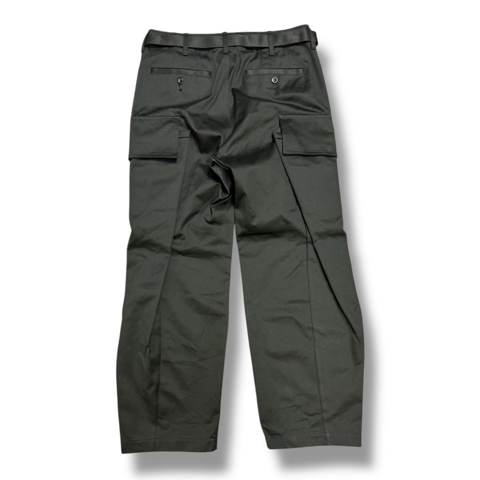 1　SACAI 25AW Cotton Chino Pants　サカイ　カーゴ SACAI 25AW Cotton Chino Pants コットン チノパンツ 黒 2