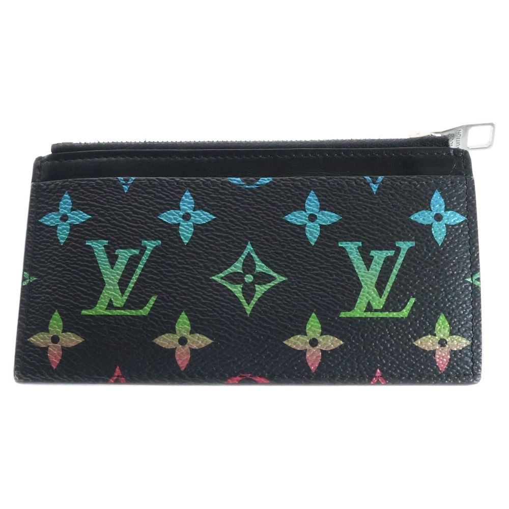 LOUIS VUITTON ルイヴィトン モノグラムグラデーション コインカードホルダー フラグメントケース カードケース 小銭入れ ブラック レザー PVC シルバー金具 M14261