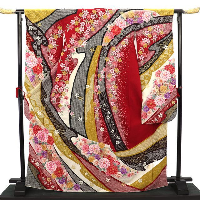 ☆期間限定 10%OFF_12/11 朝10時まで☆振袖 正絹 美品 成人式 結婚式