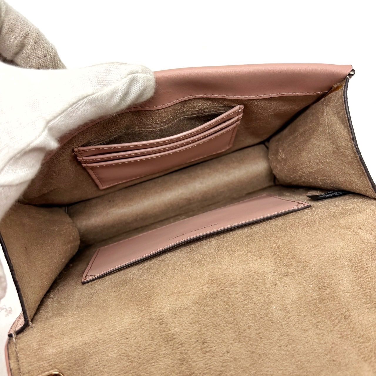 Michael Kors マイケルコース ショルダーバッグ トートバッグ ワンショルダーバッグ フラップ チェーン MK柄 総柄 ゴールド金具 レザー 革 PVC ベージュ 肌色 ピンク 桃色 ユニセックス 男女兼用 レディース DECORATOM_COM_BR