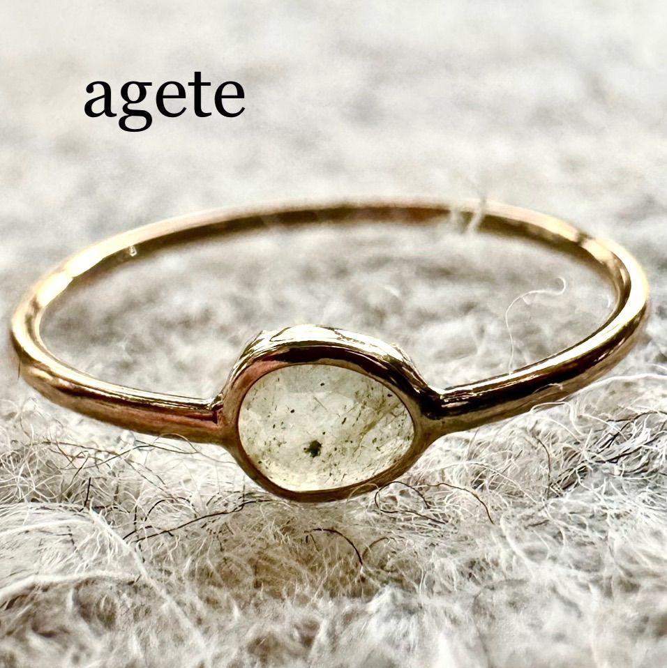 agete - agete アガット スキニーリング ガーネット K10 #9の通販 by lily's shop｜アガットならラクマ