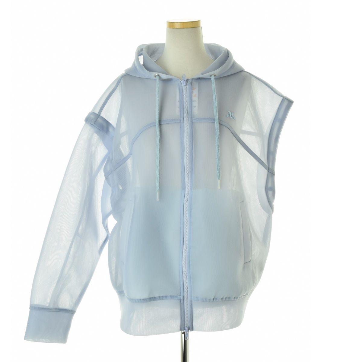 MAISONSPECIAL】21232415804 2way See-through Hoodie 2WAYシースルー 