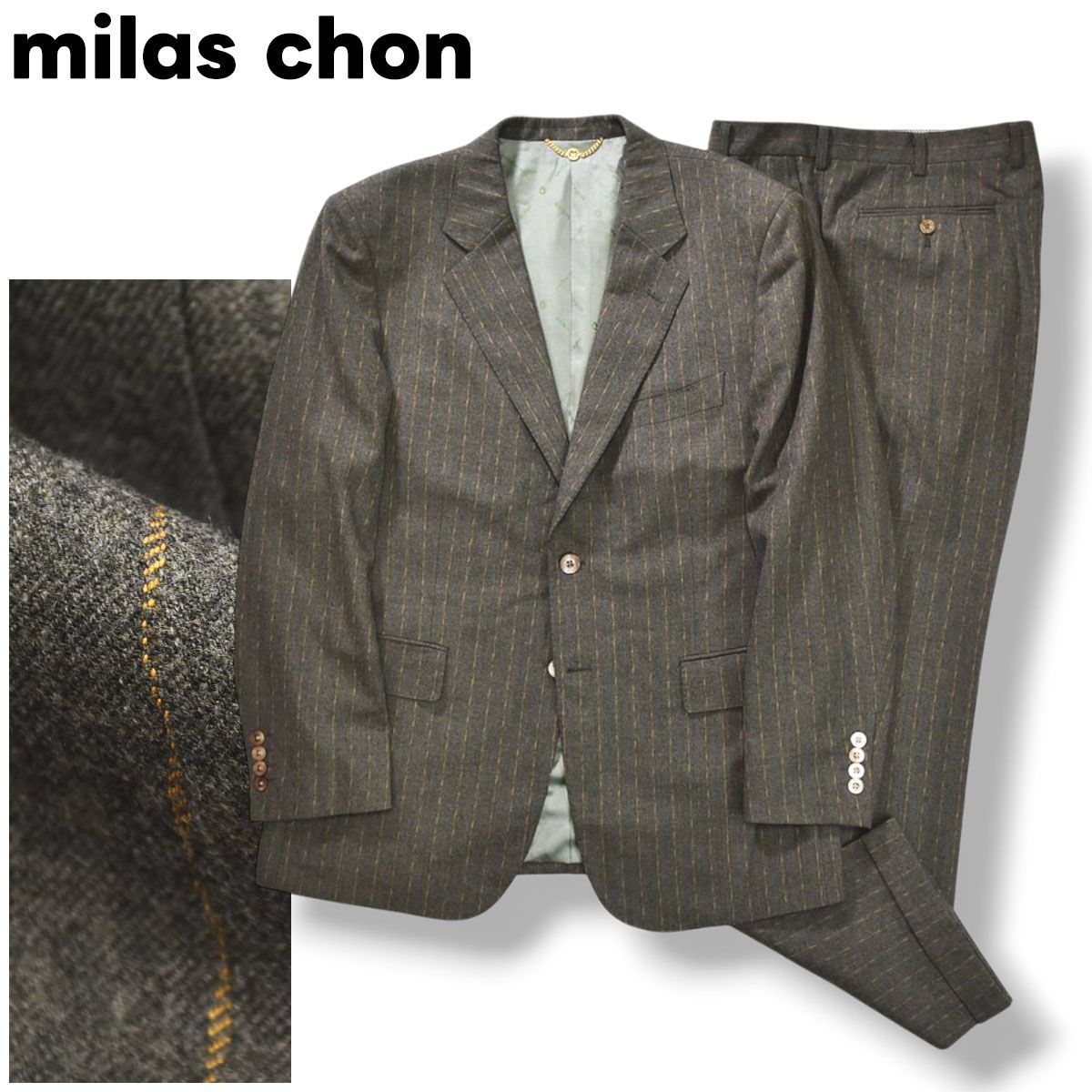 ミラショーン mila schon 2B シングル スーツ セットアップ 上下 ミラショーン mila schon 2B シングル スーツ セットアップ 上下