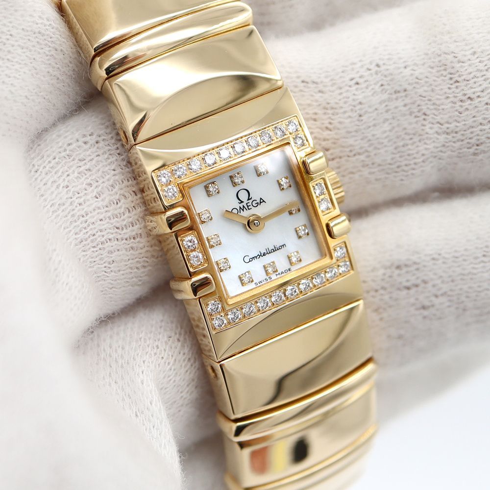 オメガ コンステレーション カレ ダイヤベゼル クォーツ 箱・保証書