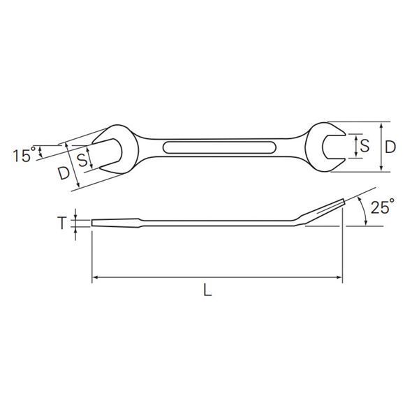 KTC 京都機械工具 プロフィットツール 両口スパナ 19mm S30-19