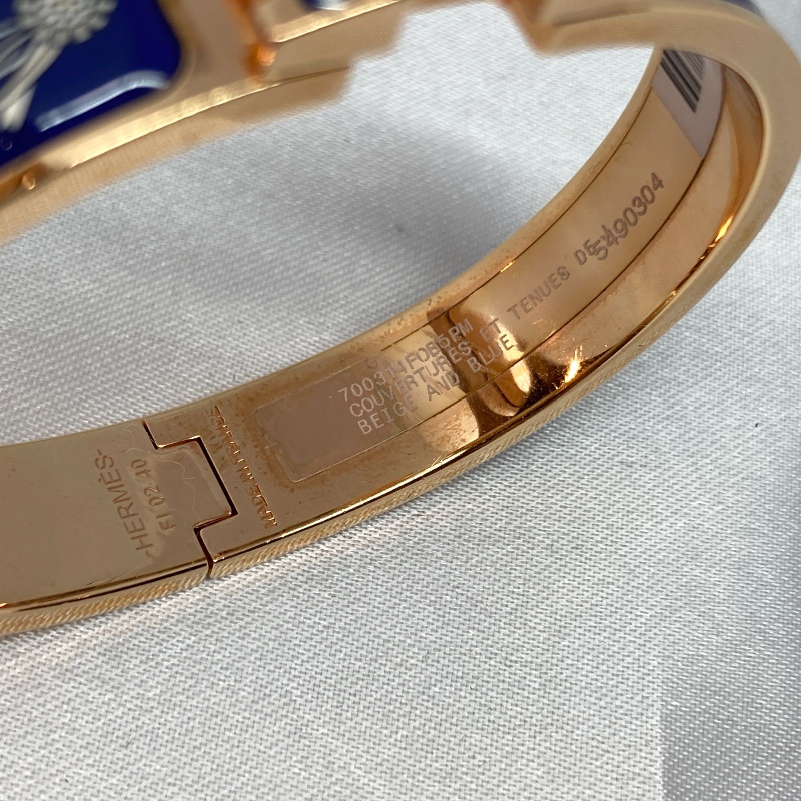 ◇HERMES (エルメス) エナメルブレスレット 《クリックHH