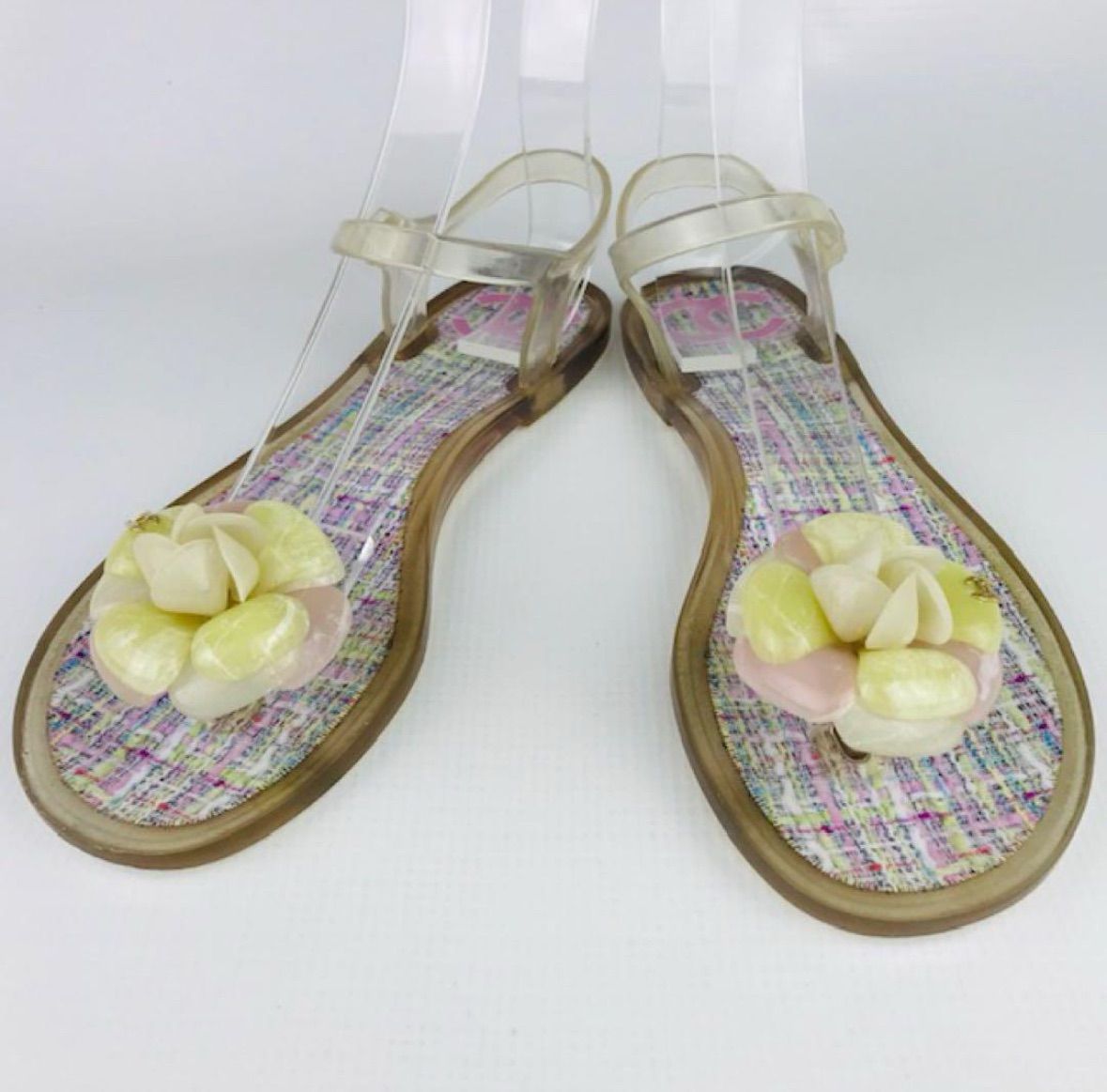 美品☆CHANEL・シャネル レディース カメリア ココマークモチーフ  