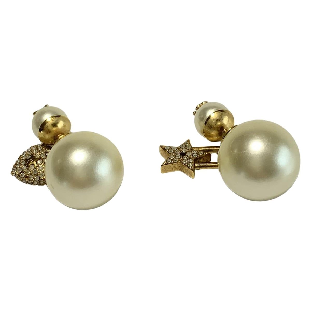 Christian Dior ピアス　パール　トライバル　ゴールド　ディオール クリスチャンディオール トライバル ピアス パール ゴールド Christian