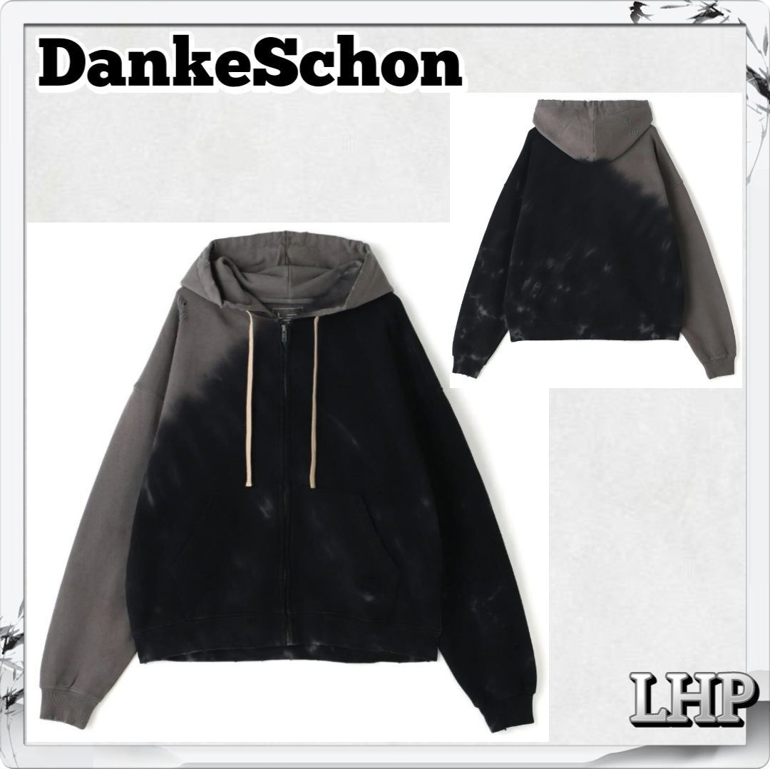 正規品 LHP ダンケシェーン トップス フルZIPフーディー フード付パーカー WEB&DEPOT限定】DankeSchon/ダンケシェーン/SWEAT SHORT ZIP