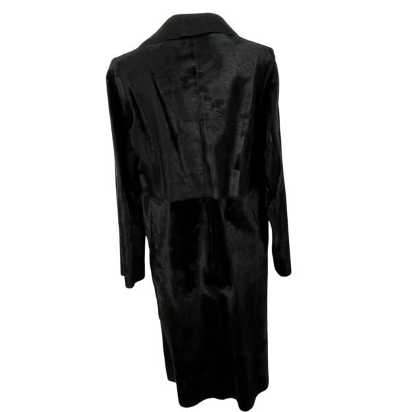 MARNIロングコート □ マルニ MARNI ロングコート ハラコ アウター 黒 牛革 モヘア タグ