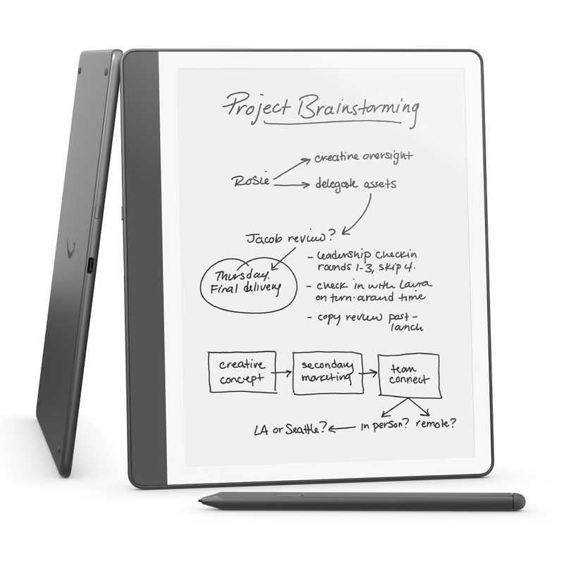 Amazon Kindle Scribe 64GB プレミアムペン付き Amazon、読み書き一体型でスタイラスペン付きの10.2型モデル