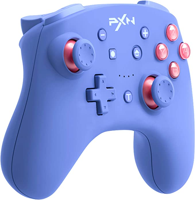 ブルー Switch/Switch lite コントローラー PXN Switch プロコン 無線 有線 スイッチコントローラー NFC機能  switch スリープ解除 6軸ジャイロ 振動 連射機能 switch pro 適用 コントローラー ::34140