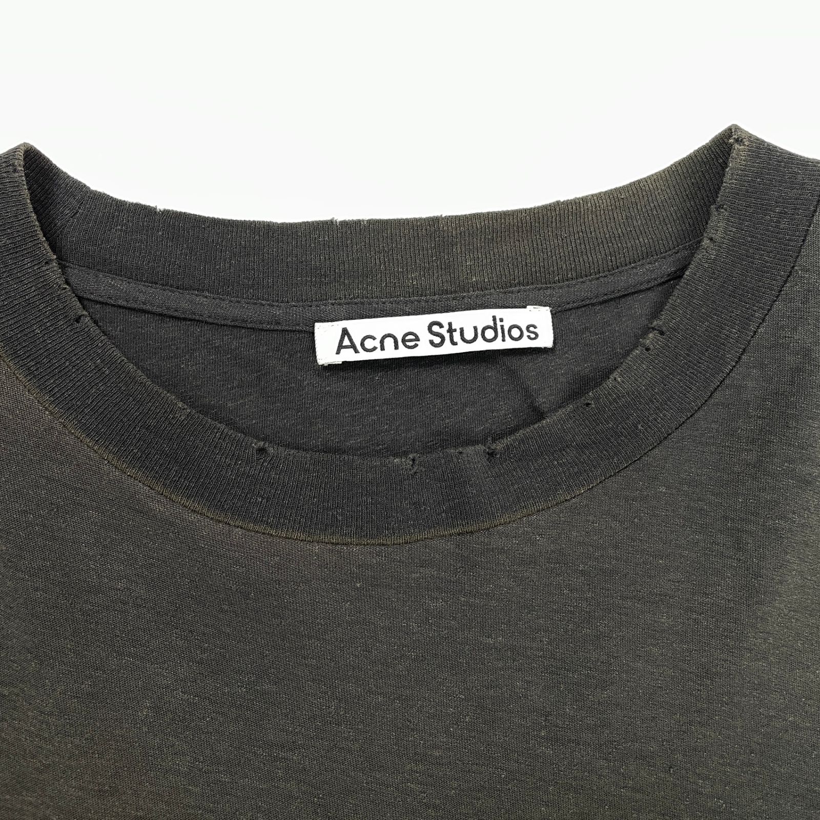 アクネストゥディオズ　プリントロゴ ダメージ加工Tシャツ 長袖カットソー 楽天市場】アクネストゥディオズ（Tシャツ・カットソー