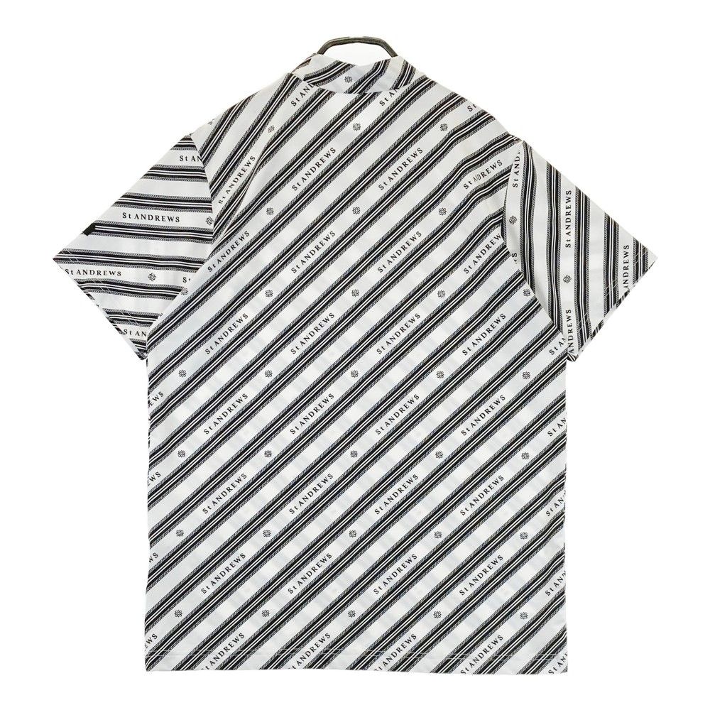 サイズ：M ST ANDREWS セントアンドリュース モックネック 半袖 T