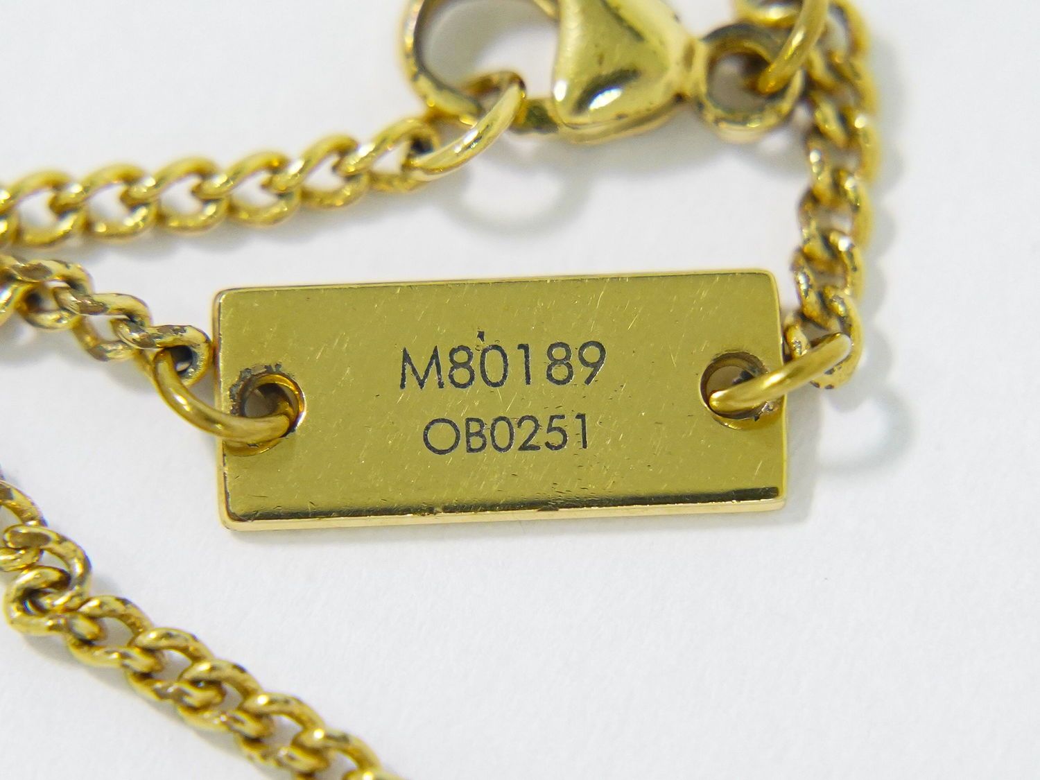Mi27028 Louis Vuitton M80189 ロゴ ネックレス　GP ルイヴィトンリングネックレス モノグラムM LVロゴ ゴールド