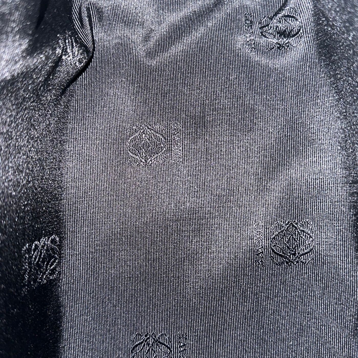 LOEWE ブラック レザーバッグ ロエベ ナッパーレザー アナグラム クラッチバッグ DECORATOM_COM_BR