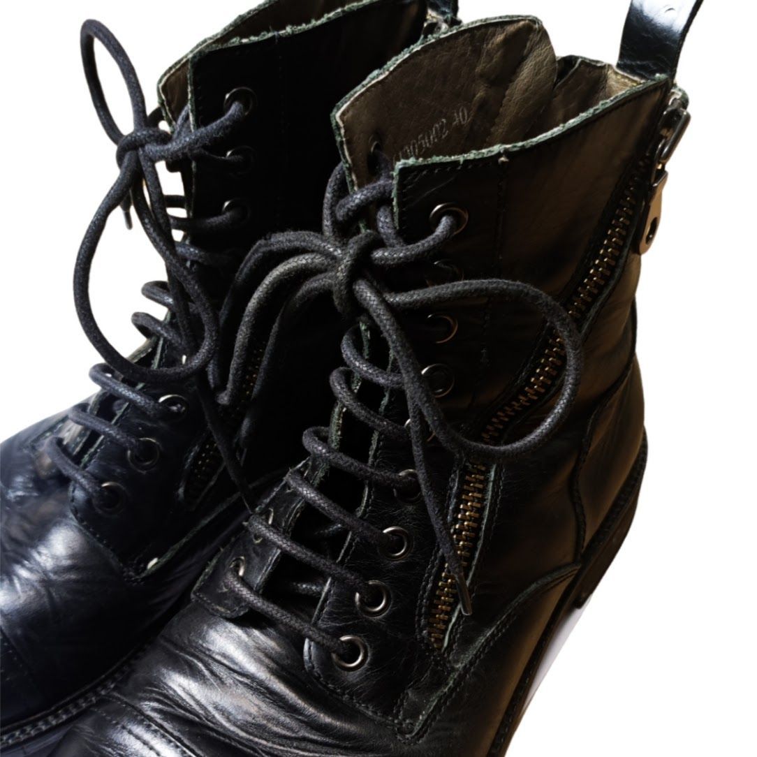 alfredoBANNISTER アルフレッドバニスター レースアップブーツ サイド