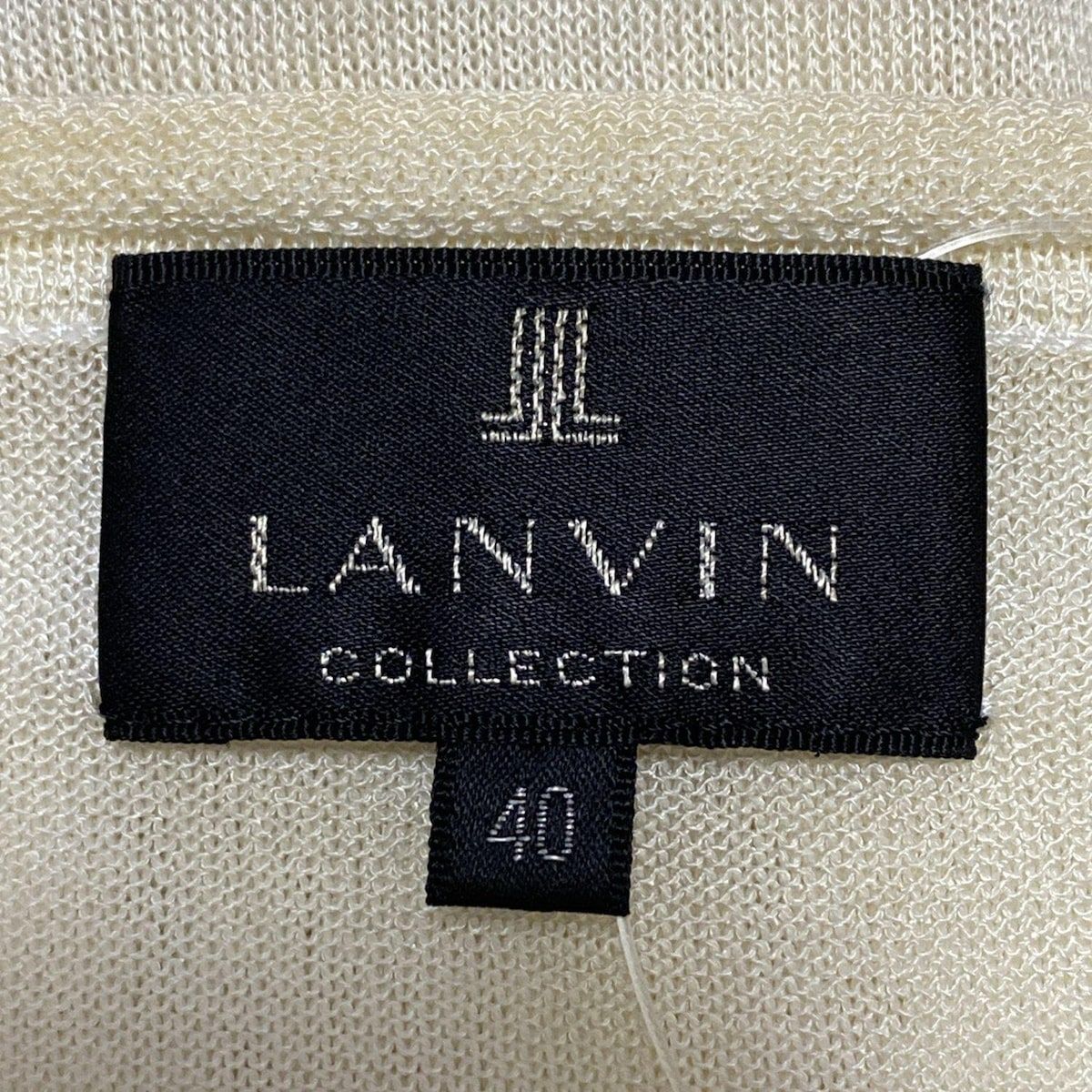 LANVIN COLLECTION - LANVIN COLLECTION(ランバンコレクション) カーディガン サイズ40 M レディース - アイボリー 長袖 LANVIN COLLECTION(ランバンコレクション) カーディガン サイズ