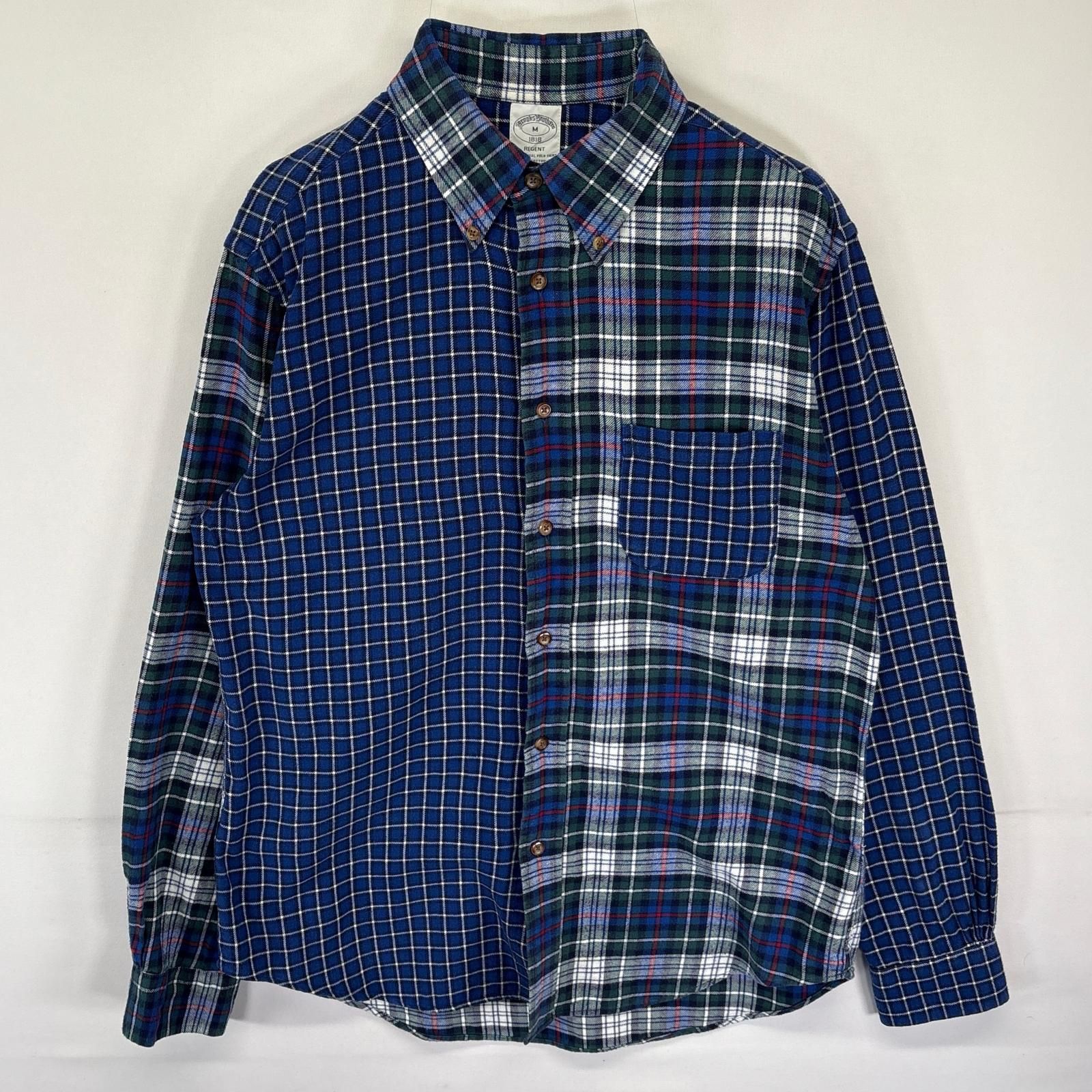 古着 ブルックスブラザーズ Brooks Brothers 長袖 ネルシャツ ボタンダウン クレイジーパターンカラー 1818 M マルチカラー メンズ 古着 ブルックスブラザーズ Brooks Brothers 長袖 ネルシャツ ボタン