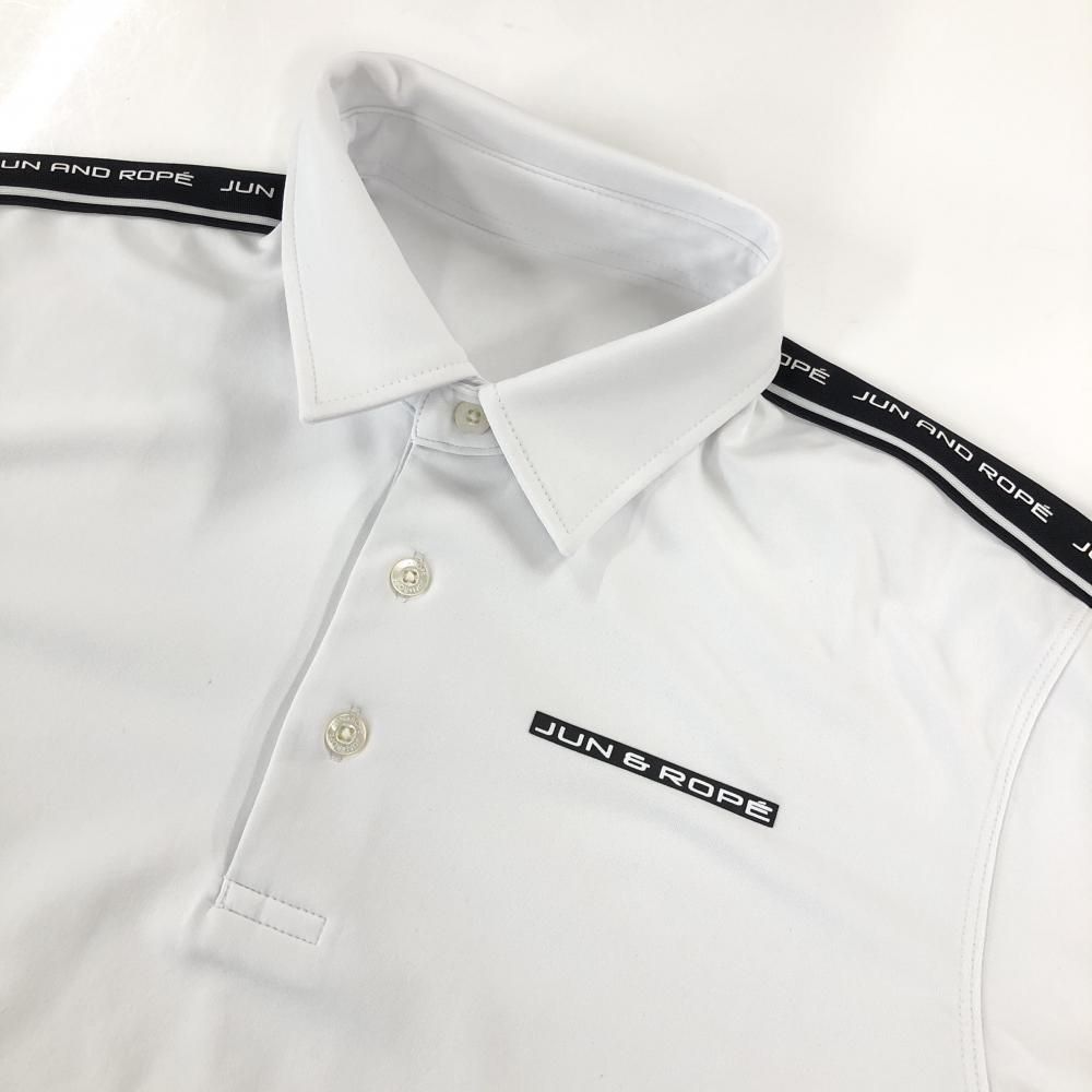 新品】パーソンズエクストリームゴルフ 半袖ポロシャツ 黒×白 上部  