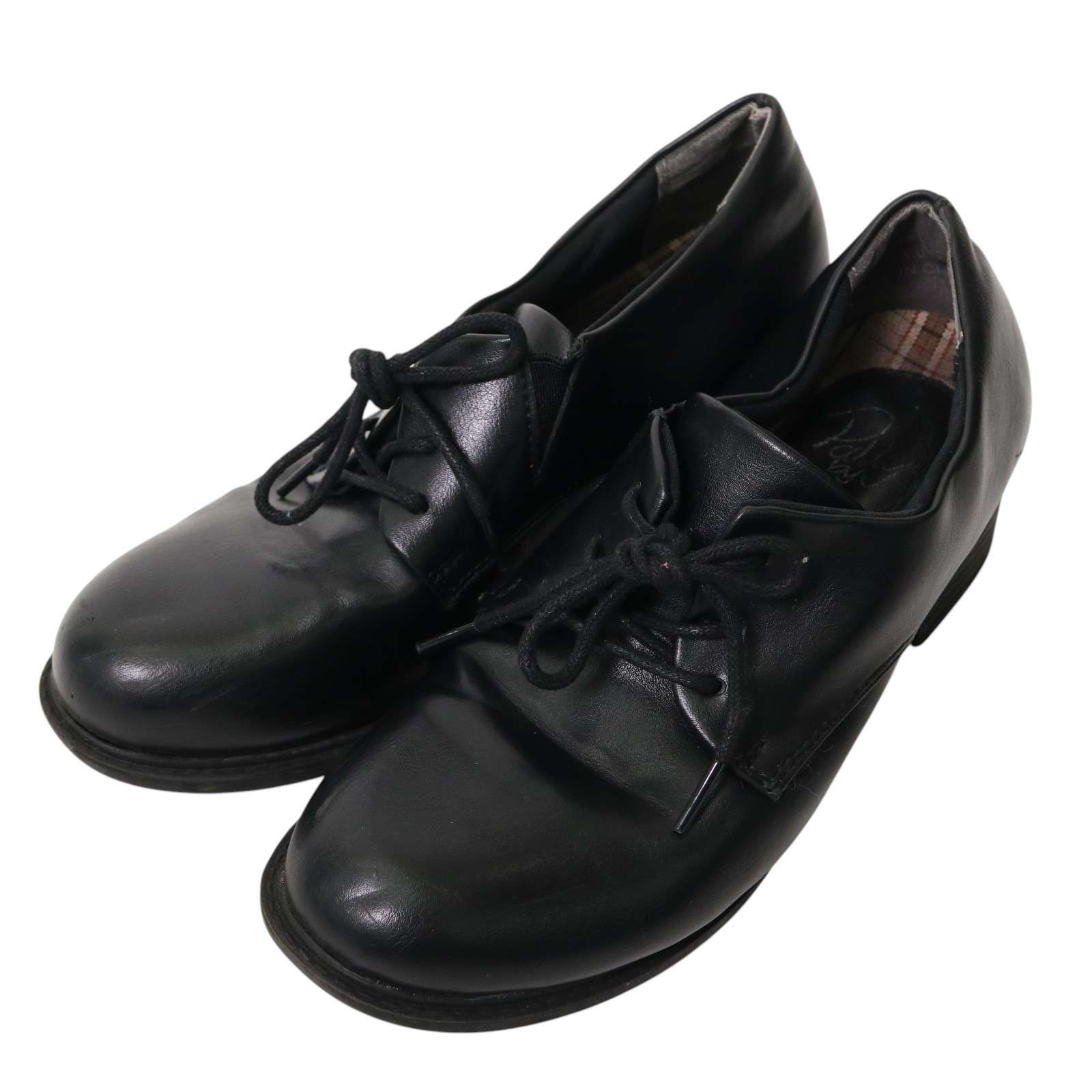 未使用に近い　あしながおじさん　フラットシューズ　レザー　本革　黒　23cm あしながおじさん フラットシューズ 2810527 本革 レザー