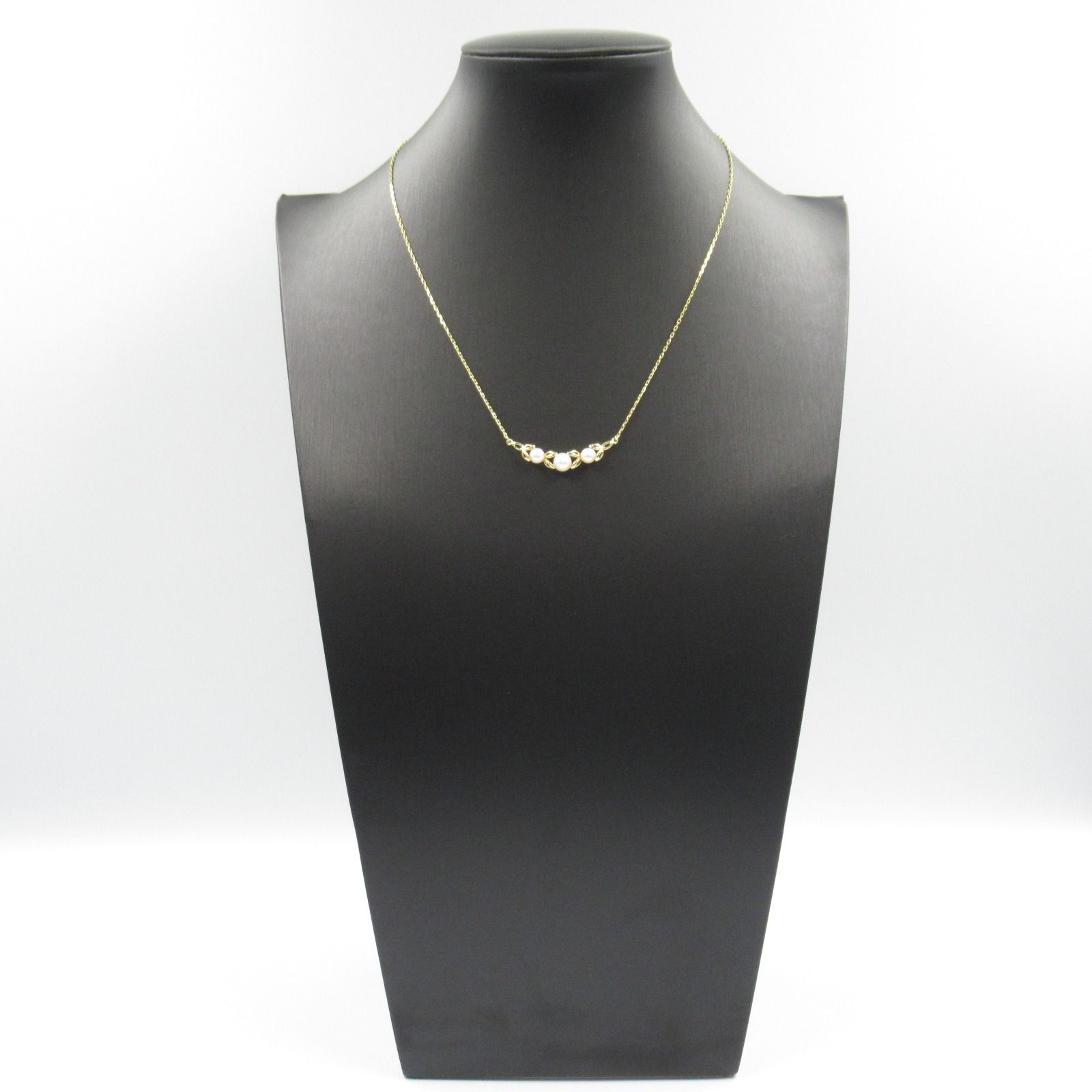 ミキモト MIKIMOTO ネックレス パール ネックレス 首回42㎝ K18 