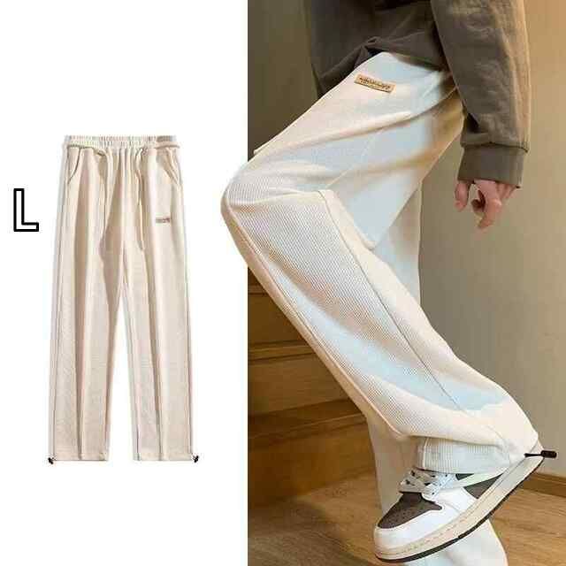 [L]秋冬 コーデ メンズ  服 シンプル ファッション オシャレ 大人 かっこいい 大きいサイズ ストリート 紳士服  カジュアル パンツ オーバー ワイド レッグ スポーツ ストレート 