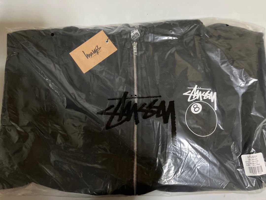 送料関税無料 【新品】stussy ジップ フード パーカー 8ボール サイズ