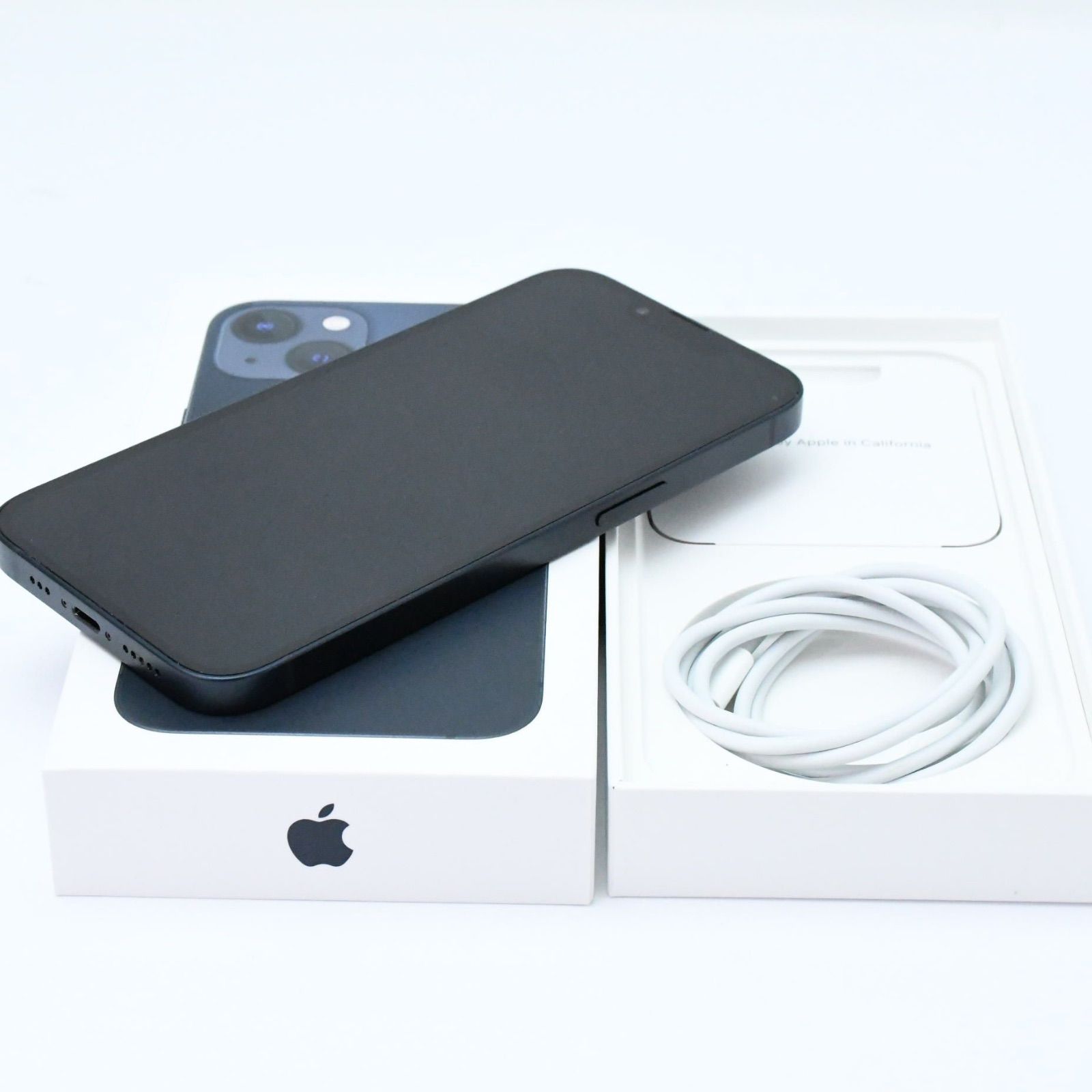 げ ＊純正バッテリー83% SIMフリー iPhone13 128GB 付属品完備
