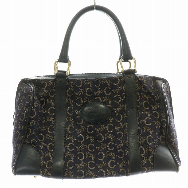 【レア】CELINE セリーヌ ミニボストン Cマカダム 総柄 ヴィンテージ レア商品＊CELINE セリーヌ マカダム柄 ミニボストン - メルカリ