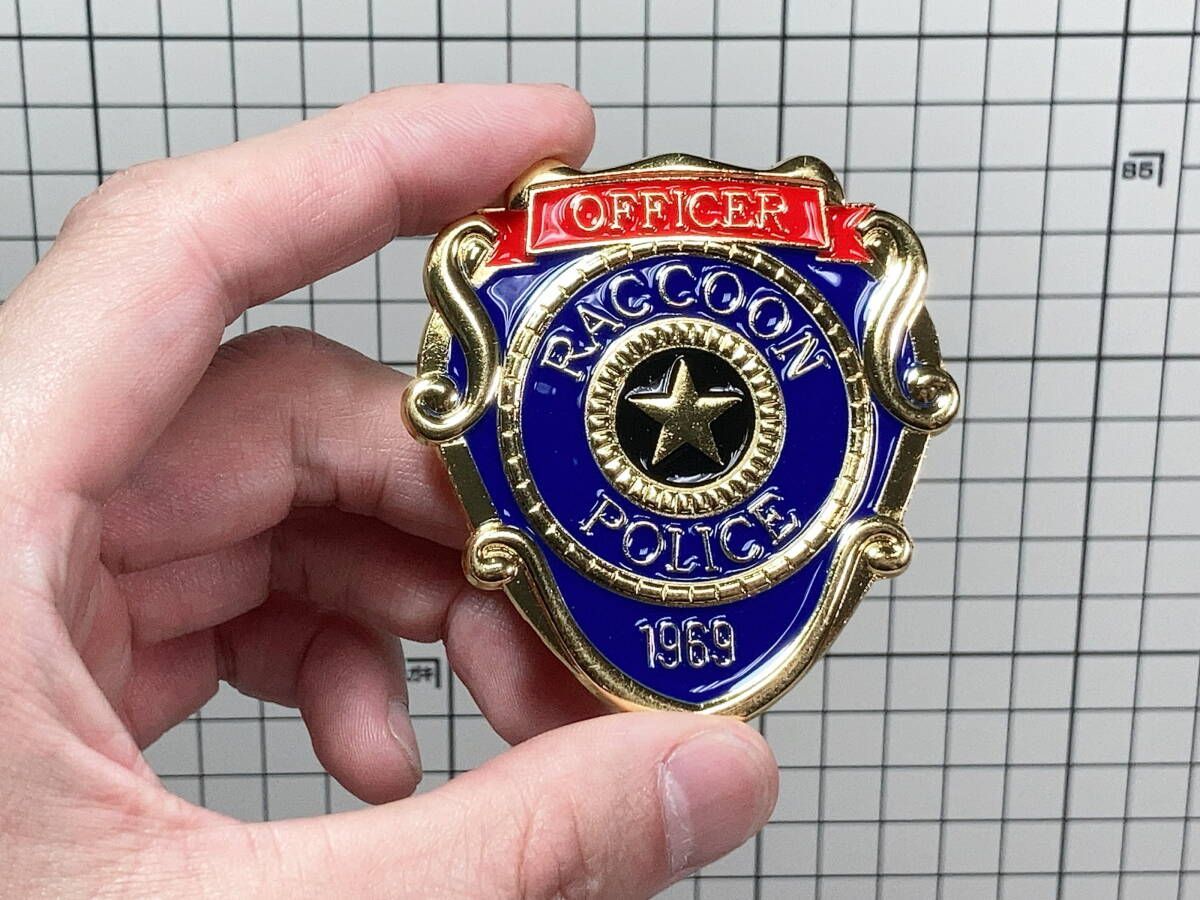 警察バッジ型 ピンバッジ ラクーンシティ警察(バイオハザード 警察バッジ型 ピンバッジ ラクーンシティ警察(バイオハザード