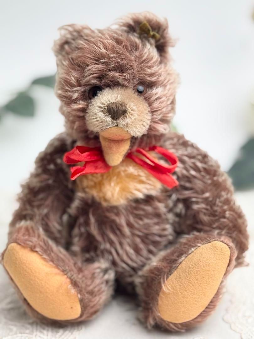 シュタイフ★Zottelbear Zotty 22cm★小豆色のゾッティベア/熊 送料無料☆シュタイフ☆Zottelbear Zotty 22cm☆小豆色のゾッティベア