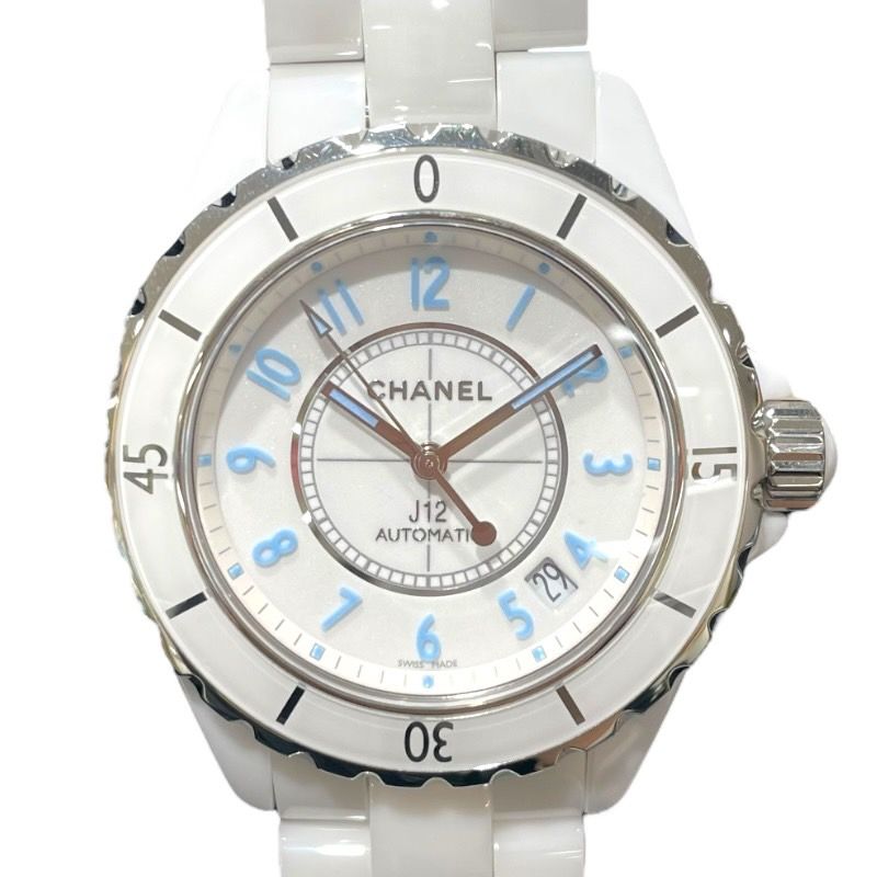 シャネル CHANEL J12 ブルーライト 38MM 世界2000本 H3827 ホワイト セラミック 自動巻き ユニセックス 腕時計